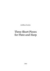 Three Short Pieces for Flute and Harp